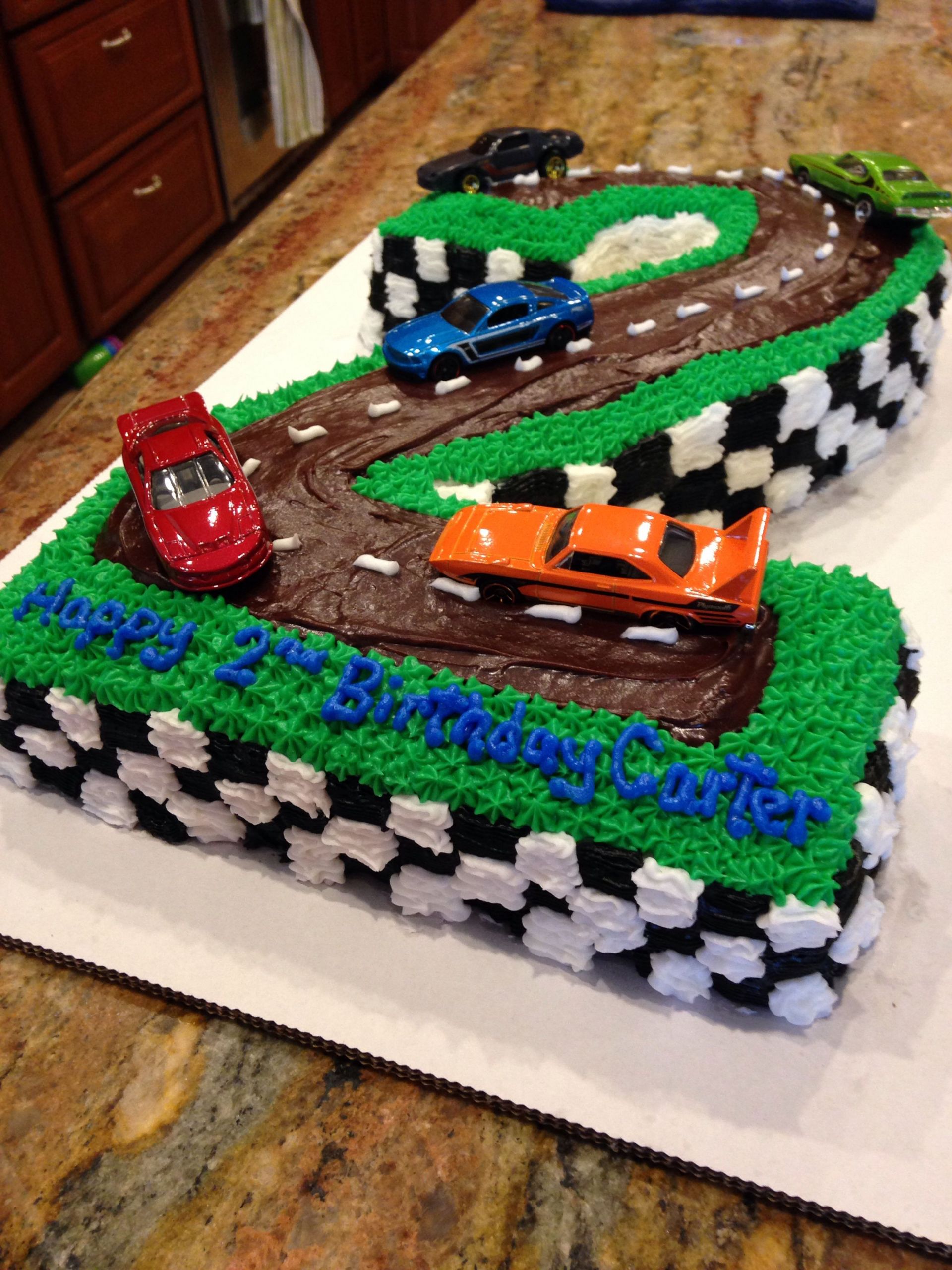 Birthday Party Ideas For 2 Year Old Boy
 Cars happy birthday cake for two year old used matchbox