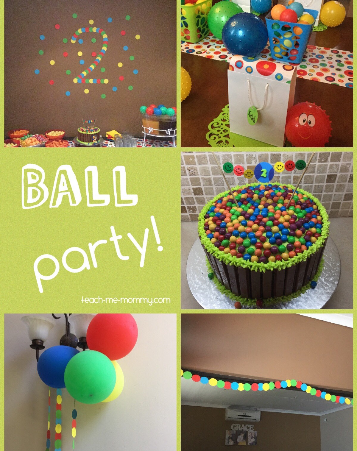 Birthday Party Ideas For 2 Year Old Boy
 Ball Themed Party for a 2 Year Old Teach Me Mommy