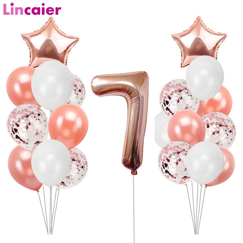 Birthday Party Ideas For 7 Year Old Boy
 Lincaier Number 7 Balloons for 7 Years Old Girls Boy