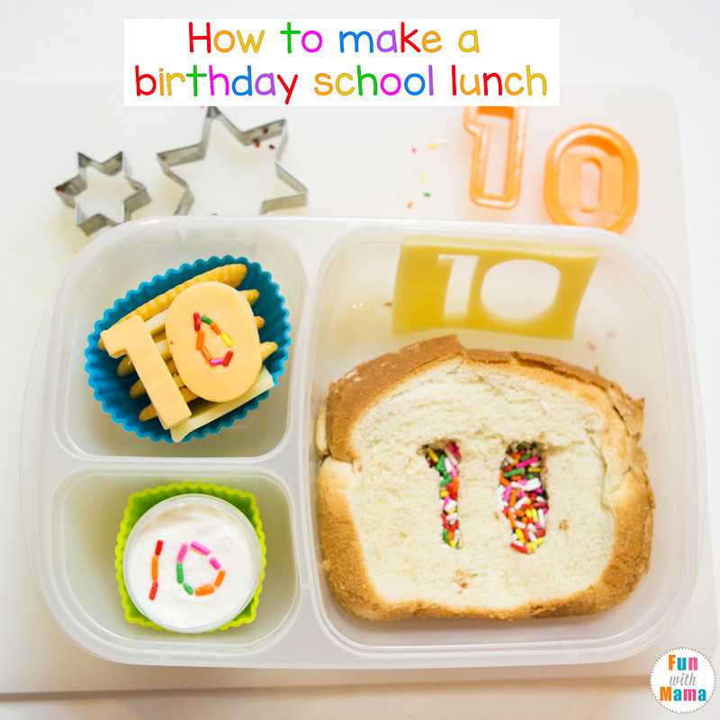 Birthday Party Lunch Ideas
 Bento Birthday School Lunch Ideas and Sprinkle Sandwich