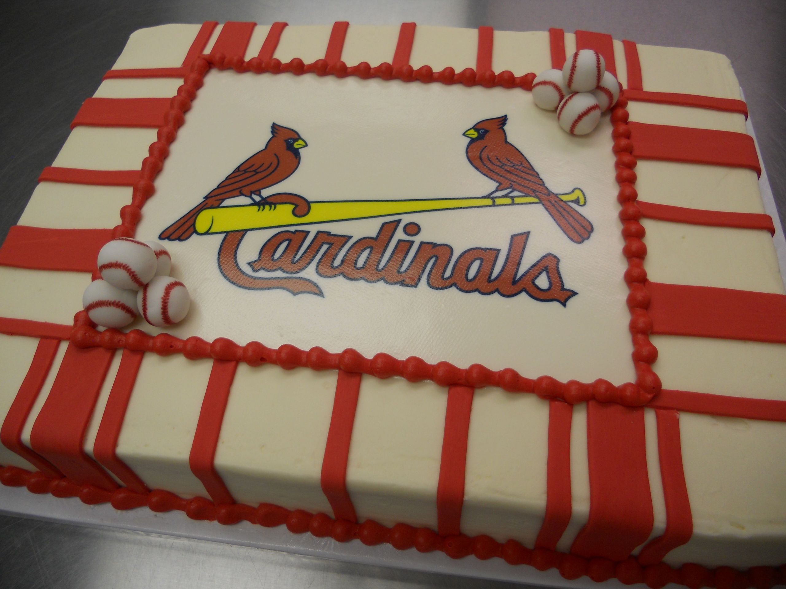 Birthday Party St Louis
 St Louis Cardinals Baseball Cake
