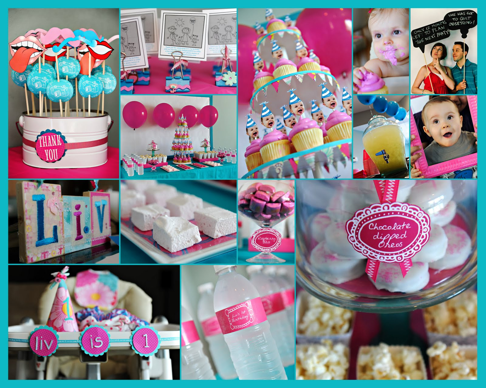 Birthday Party Themes For 1 Year Old Baby Girl
 Elle Belle Creative e Year Old in a Flash A First