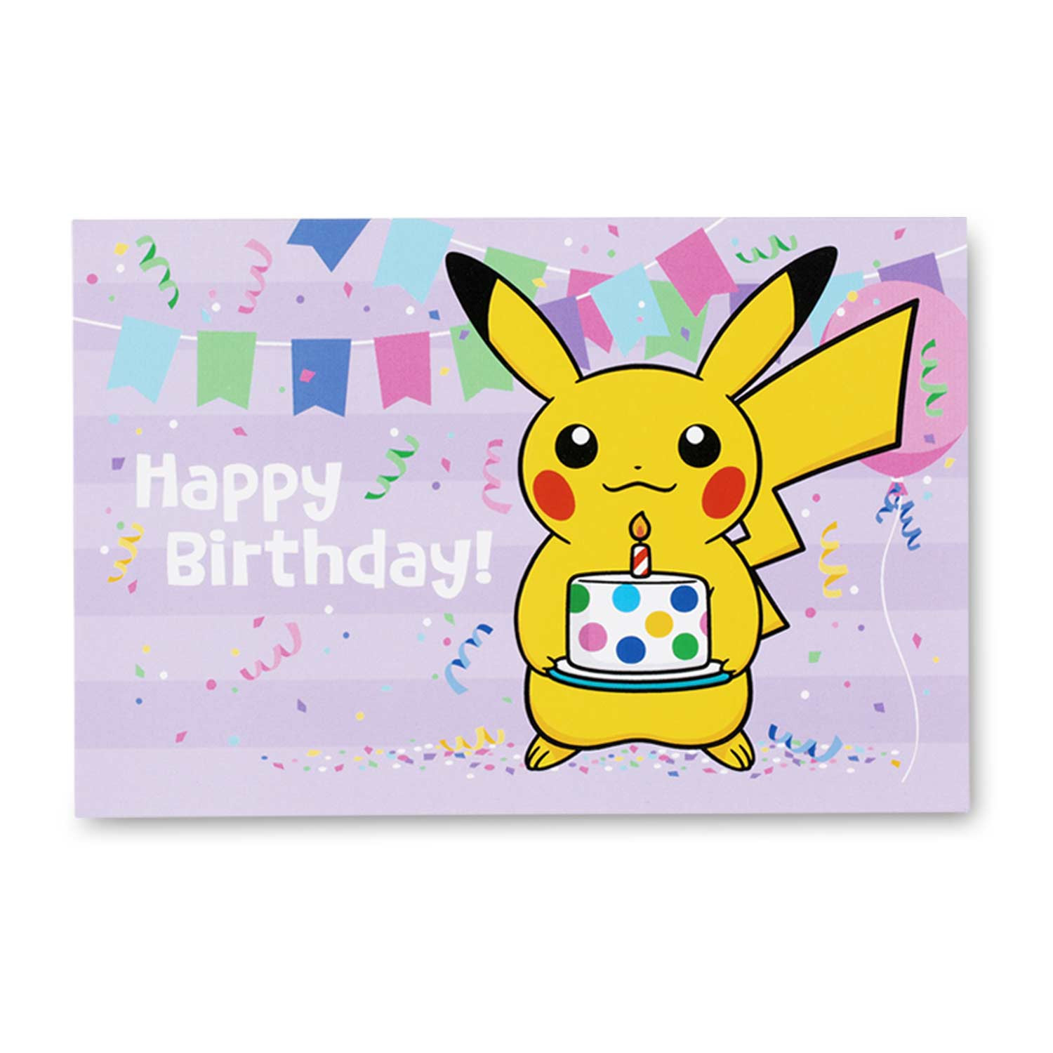 Birthday Pikachu Card
 Pikachu Greeting Card Set 6 Birthday 2 Thank You & 4