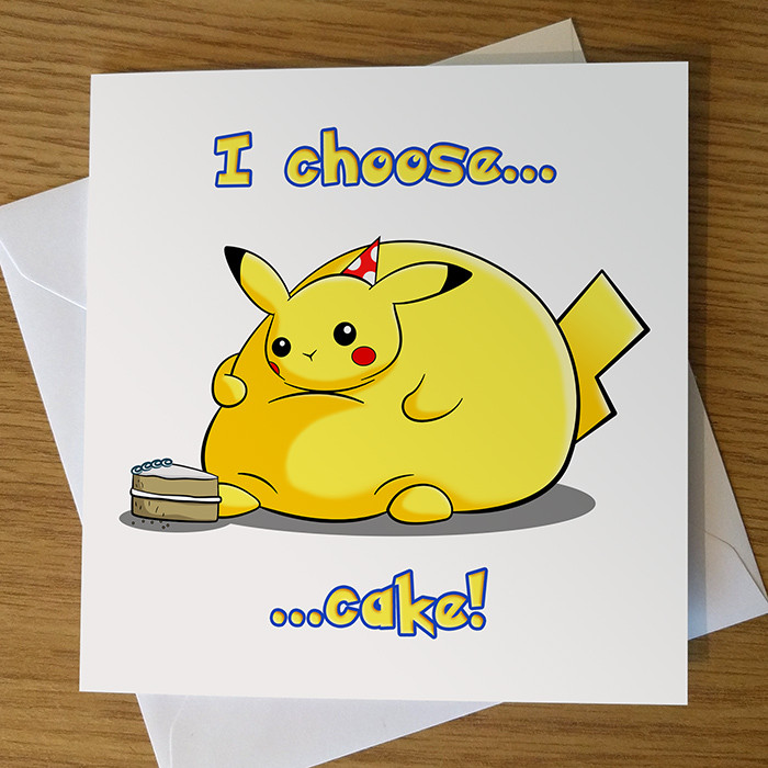 Birthday Pikachu Card
 Pikachu Pokémon Birthday Card