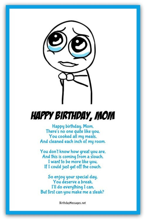 Birthday Poem Funny
 Funny Birthday Poems Page 3