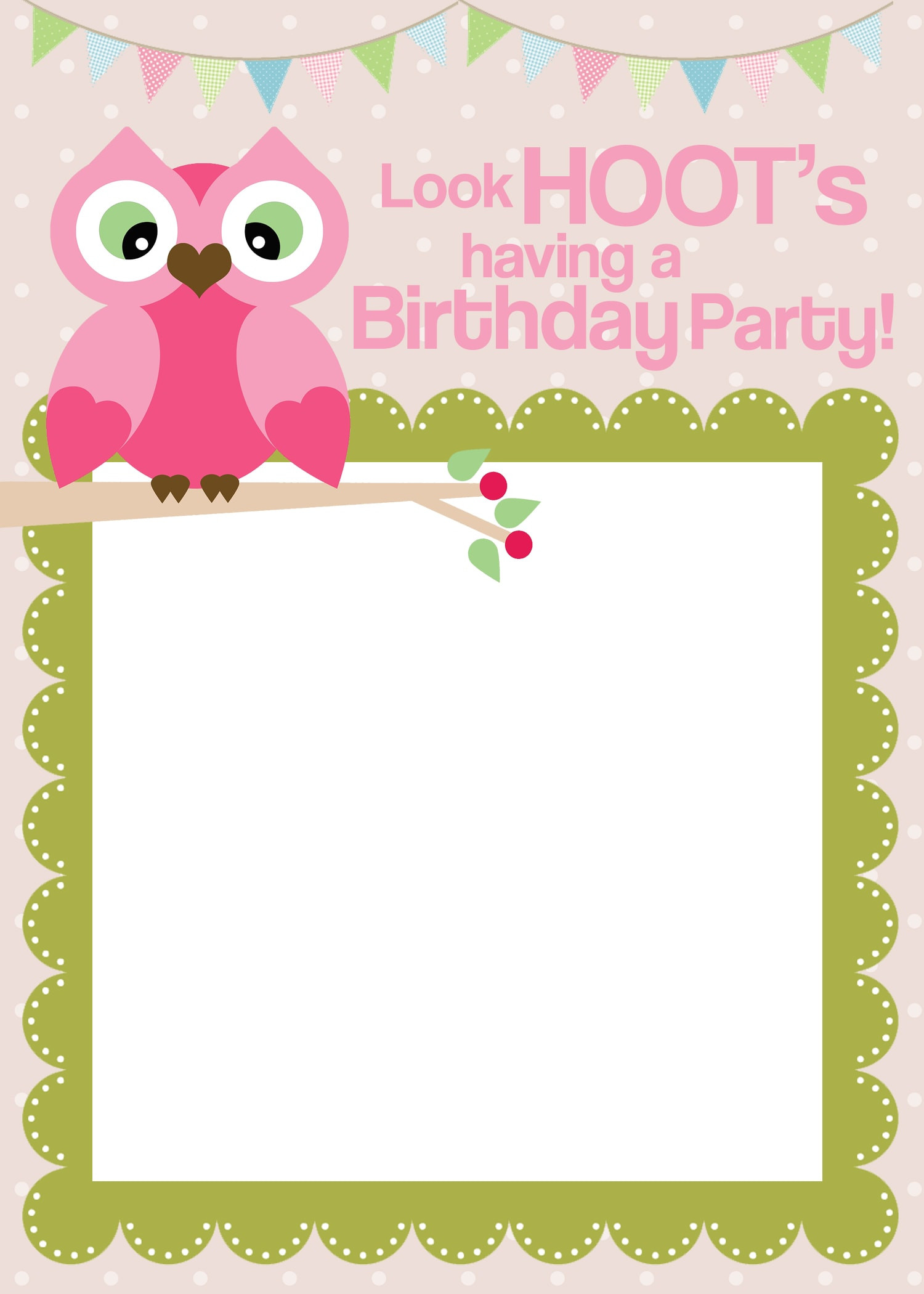 Birthday Printable Invitations
 Owl Birthday Party with FREE Printables How to Nest for