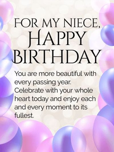 Birthday Quotes For A Niece
 110 Happy Birthday Niece Quotes and Wishes with