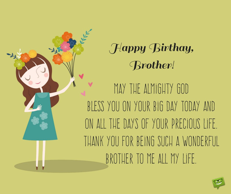 Birthday Quotes For Brother From Sister
 Birthday Prayers for my Brother