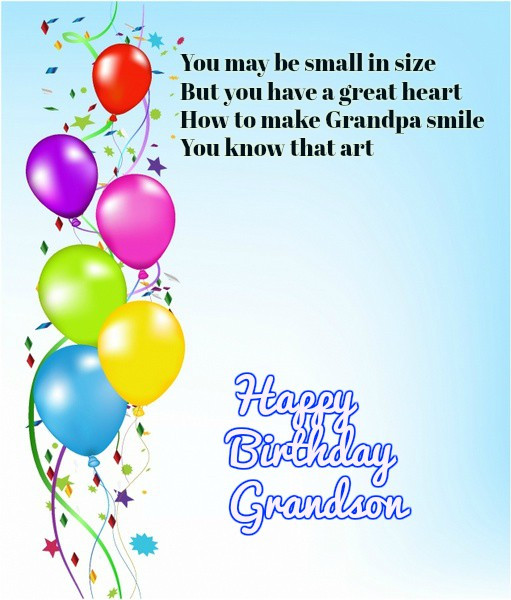 Birthday Quotes For Grandson
 Happy Birthday Wishes For Grandson Quotes & Messages