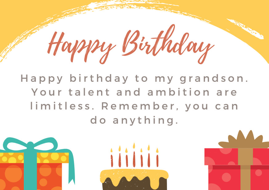 Birthday Quotes For Grandson
 101 Unique Happy Birthday Grandson Messages and Quotes