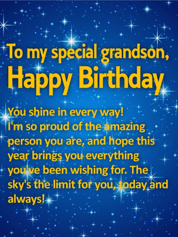 Birthday Quotes For Grandson
 Happy Birthday Wishes for Grandson