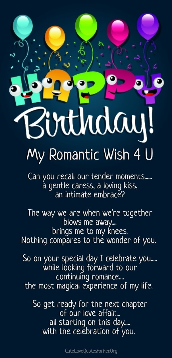 Birthday Quotes For Her
 12 Happy Birthday Love Poems for Her & Him with
