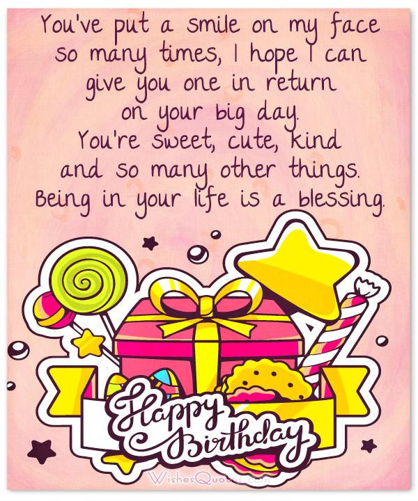 Birthday Quotes For Her
 35 Cute Birthday Wishes and Adorable Birthday