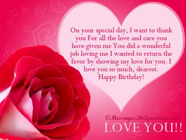 Birthday Quotes For My Love
 Love Birthday Messages 365greetings