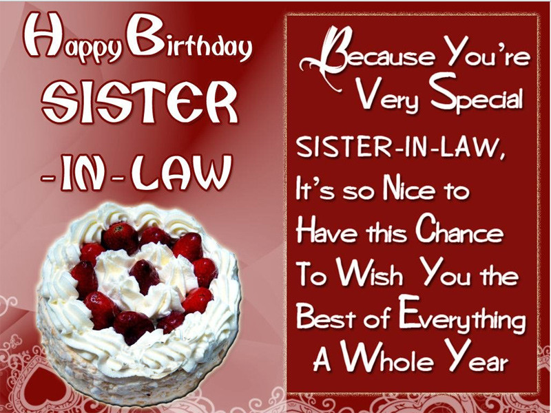Birthday Quotes For Sister In Law
 Birthday Wishes For Sister In Law Messages & Quotes