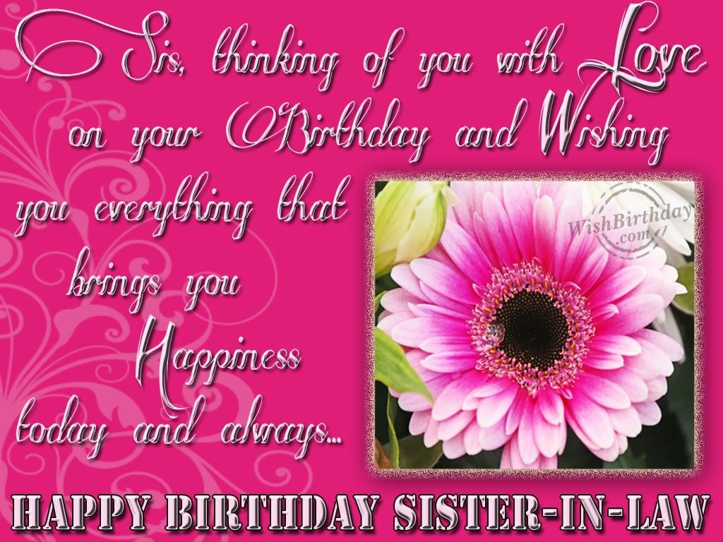 Birthday Quotes For Sister In Law
 Happy Birthday Sister In Law s and