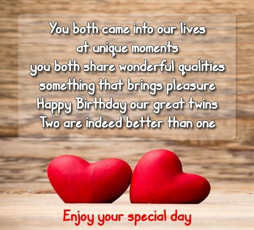 Birthday Quotes For Twins
 40 Happy Birthday Twins Wishes and Quotes