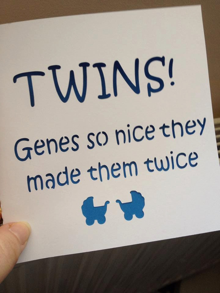 Birthday Quotes For Twins
 Twins card Twins birthday card card for twins by