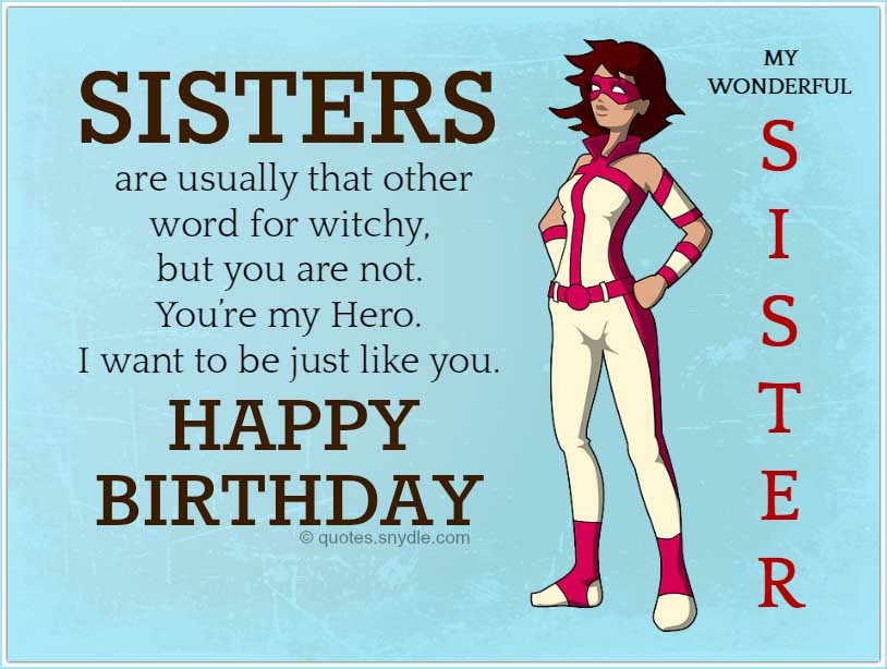 Birthday Quotes For Your Sister
 Birthday Quotes for Sister – Quotes and Sayings
