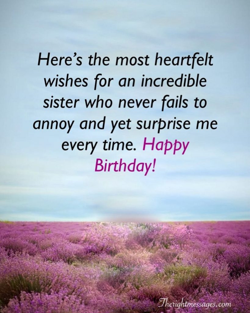 Birthday Quotes For Your Sister
 Short And Long Birthday Wishes For Sister