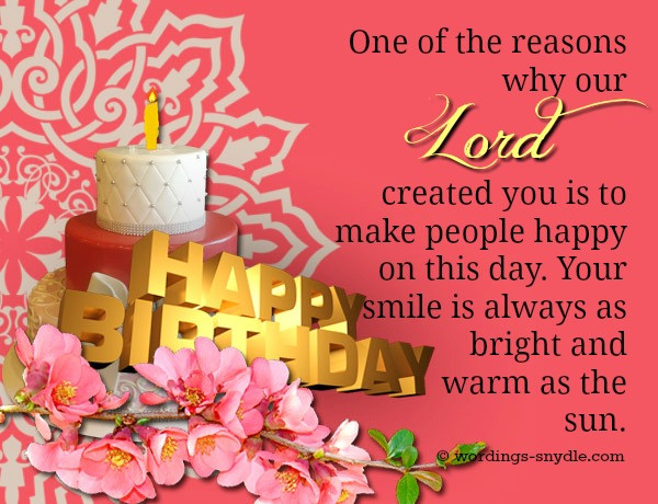 Birthday Religious Wishes
 Christian Birthday Wordings and Messages – Wordings and