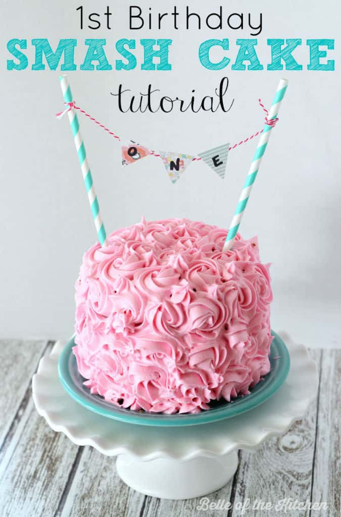Birthday Smash Cake
 1st Birthday Smash Cake Tutorial Simple Vanilla Cake