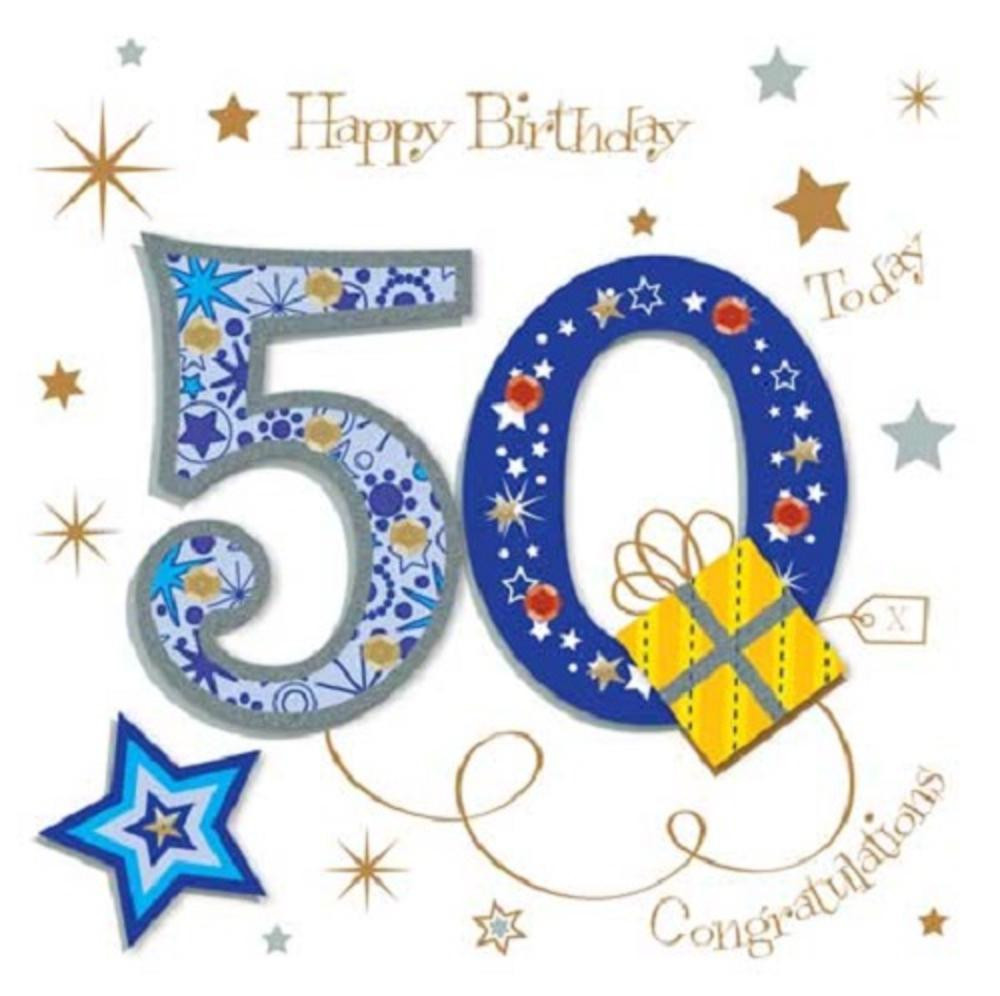 Birthday Wishes 50th
 Happy 50th Birthday Greeting Card By Talking