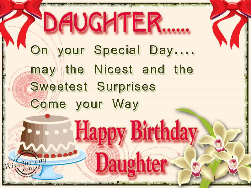 Birthday Wishes Daughter
 Happy Birthday Greetings for Daughter Let s Celebrate