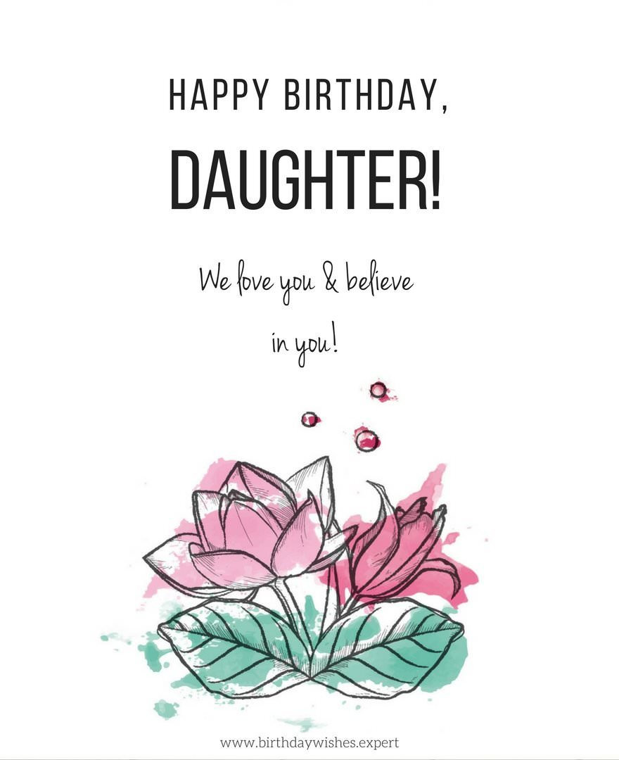 Birthday Wishes Daughter
 Happy Birthday my Sweet Daughter