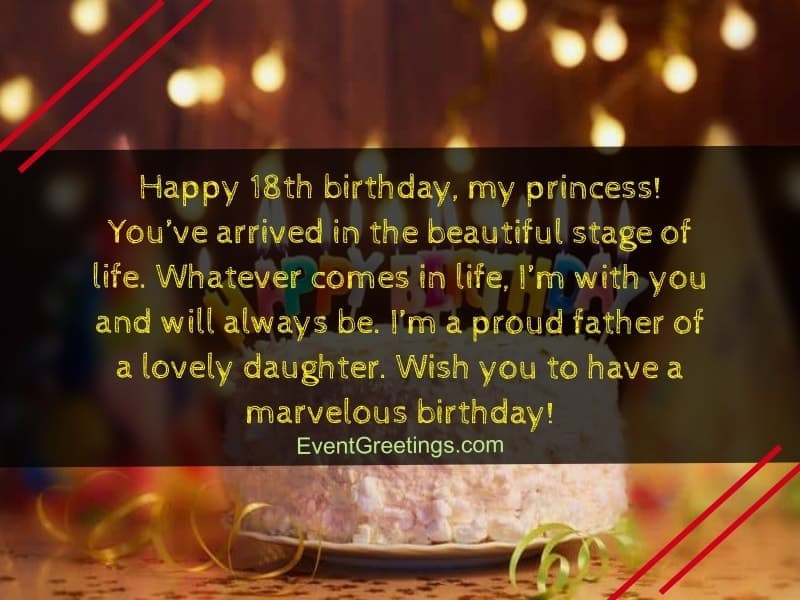 Birthday Wishes For 18 Year Old Daughter
 60 Best 18th Birthday Quotes And Wishes For Dearest e