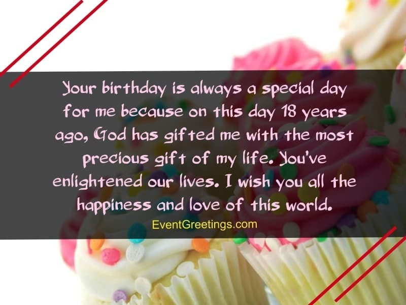 Birthday Wishes For 18 Year Old Daughter
 60 Best 18th Birthday Quotes And Wishes For Dearest e