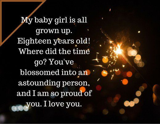 Birthday Wishes For 18 Year Old Daughter
 Birthday Wishes Texts and Quotes for a Daughter From Mom
