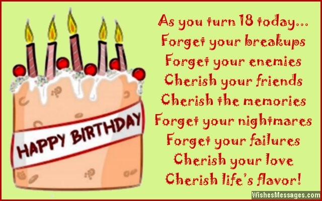 Birthday Wishes For 18 Year Old Daughter
 18th Birthday Wishes for Son or Daughter Messages from