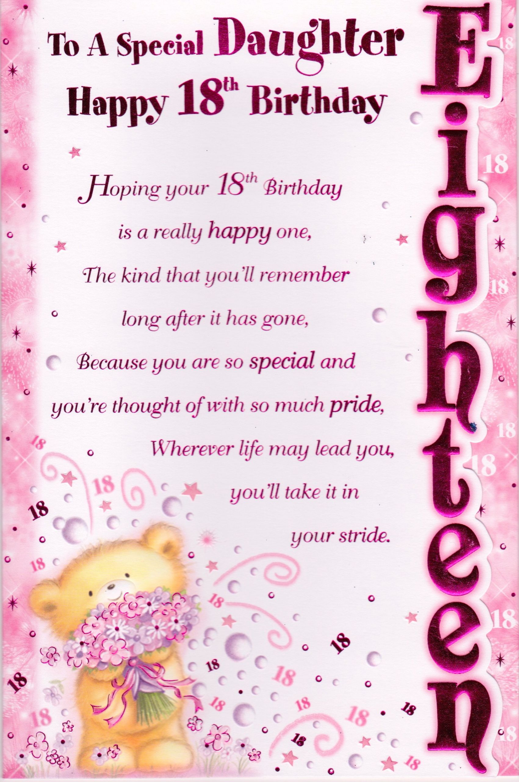 Birthday Wishes For 18 Year Old Daughter
 Daughters 18th Birthday Quotes QuotesGram