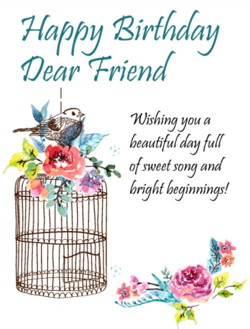 Birthday Wishes For A Friend Funny
 50 Best Happy Birthday Greetings to a Friend Quotes Yard