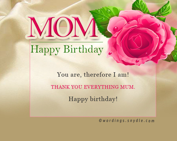 Birthday Wishes For A Mother
 Birthday wishes for mother – Wordings and Messages