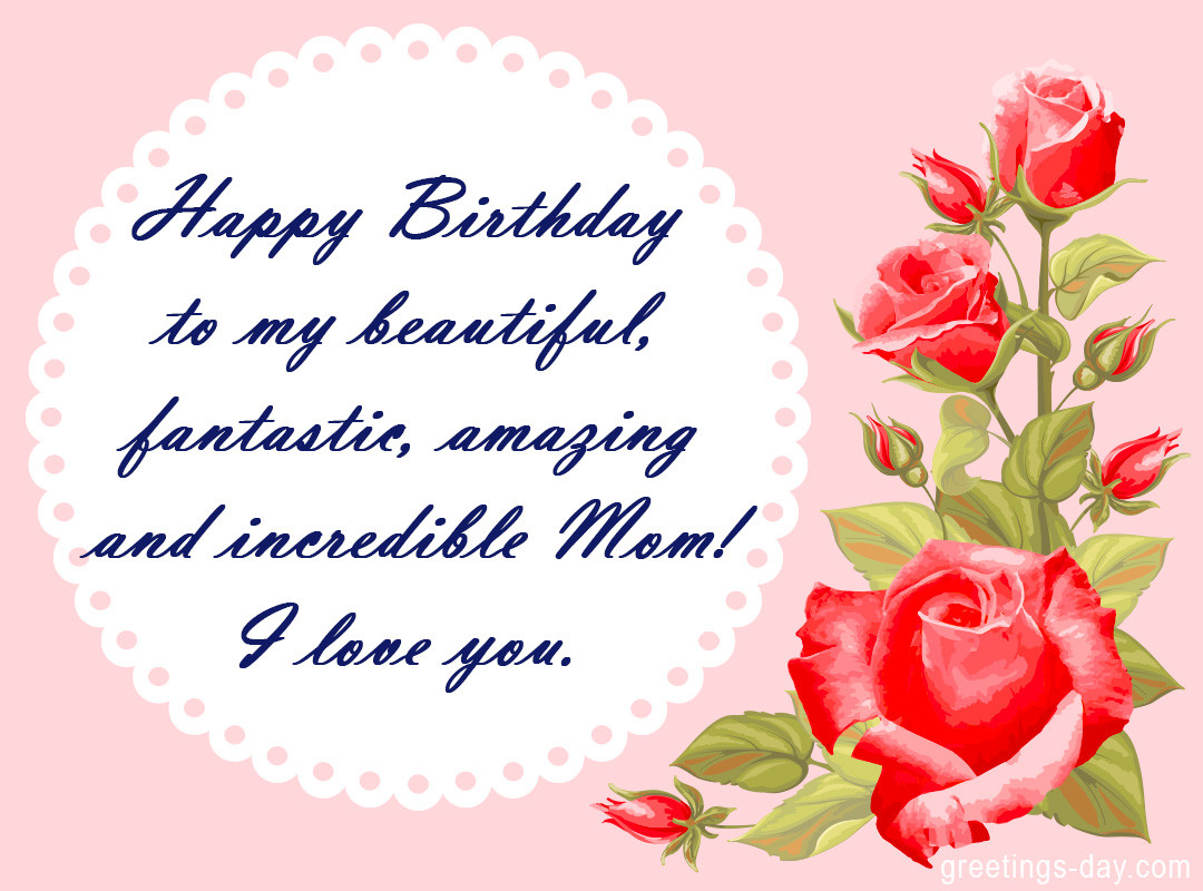 Birthday Wishes For A Mother
 Birthday Wishes for Mom Happy birthday Mother