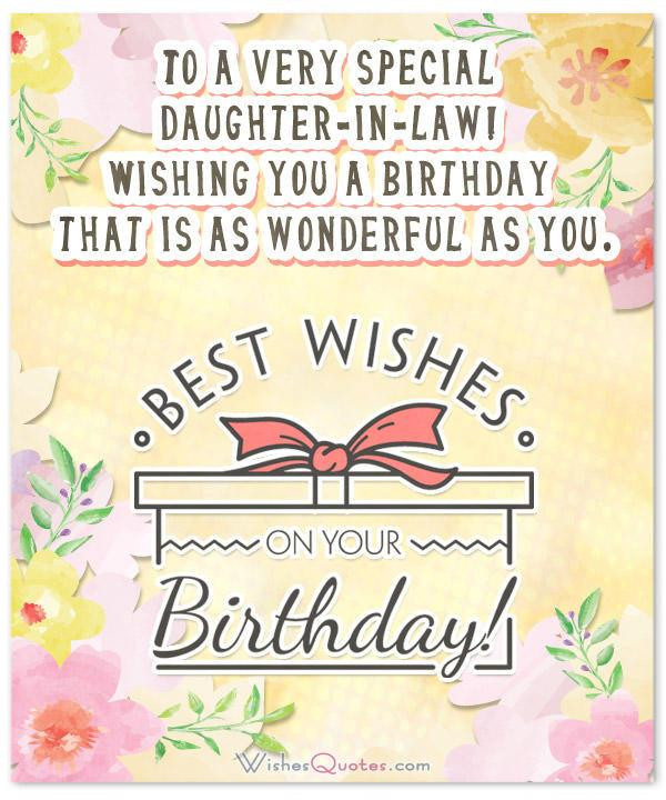 Birthday Wishes For Daughter In Law
 Birthday Wishes for Daughter in Law from the Heart By