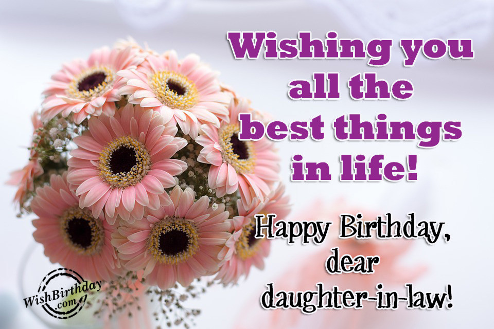 Birthday Wishes For Daughter In Law
 Birthday Wishes For Daughter In Law Birthday