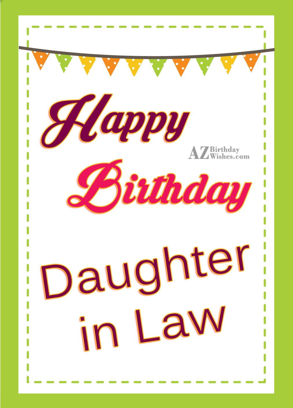 Birthday Wishes For Daughter In Law
 Birthday Wishes For Daughter in law