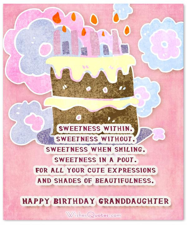 Birthday Wishes For Granddaughter
 Sweet Birthday Wishes for Granddaughter By WishesQuotes