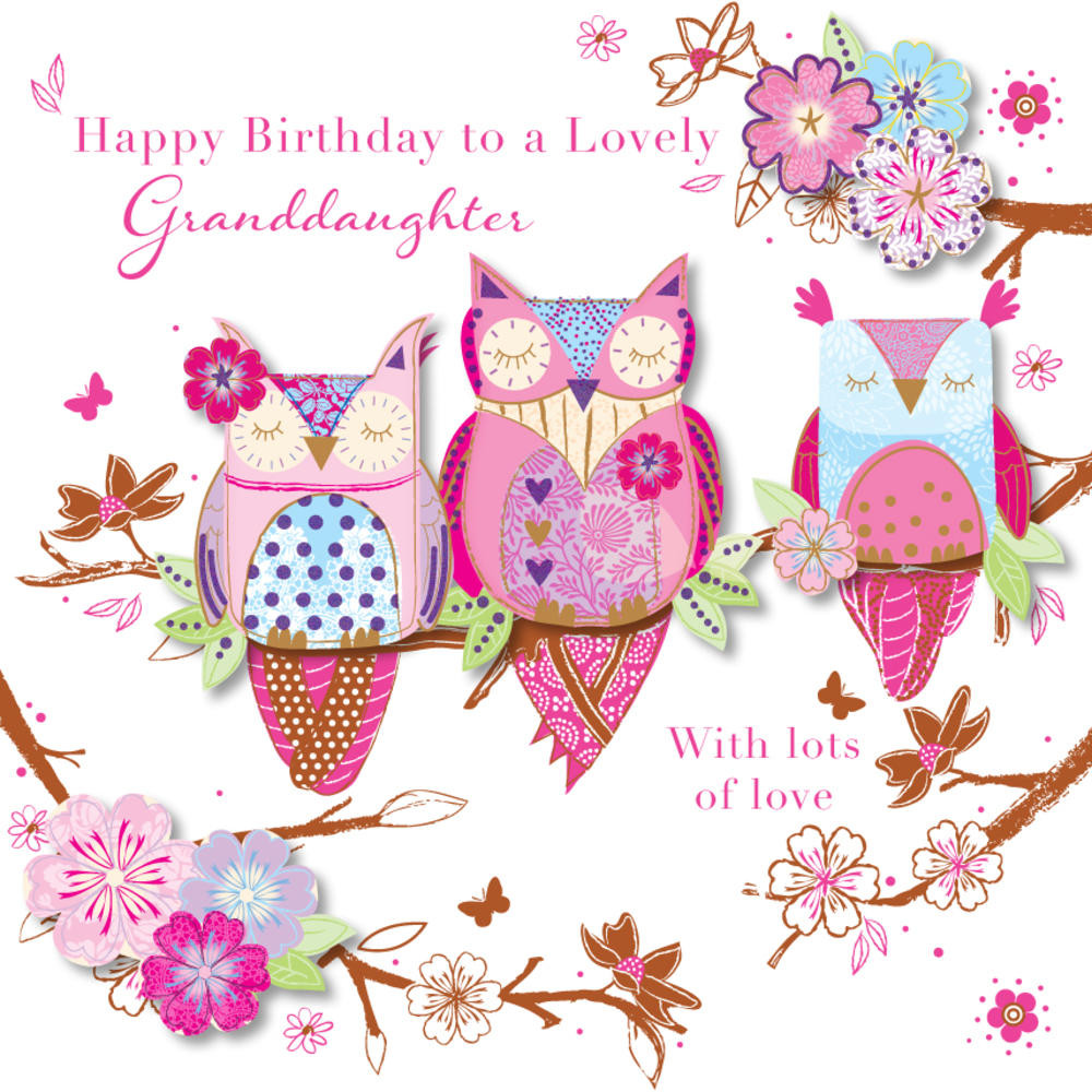 Birthday Wishes For Granddaughter
 Lovely Granddaughter Happy Birthday Greeting Card