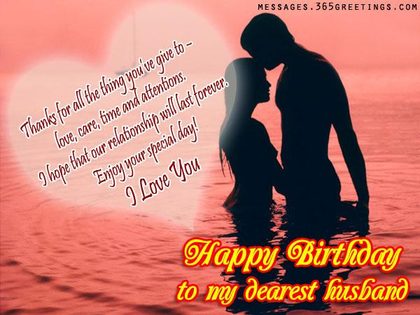 Birthday Wishes For Husband With Romantic
 Birthday Wishes for Husband 365greetings