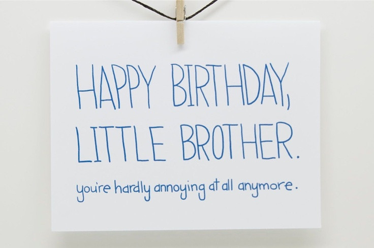 Birthday Wishes For Little Brother
 Little Brother Birthday Quotes QuotesGram