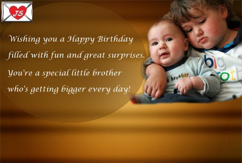 Birthday Wishes For Little Brother
 Happy Birthday Wishes Poem for Brother