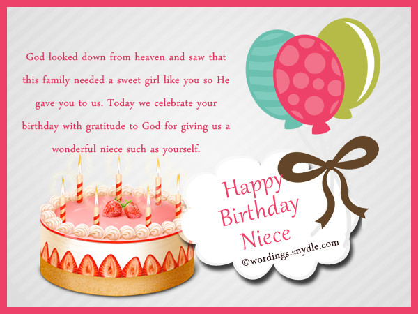 Birthday Wishes For Nieces
 Happy Birthday Wishes for Niece Niece Birthday Messages