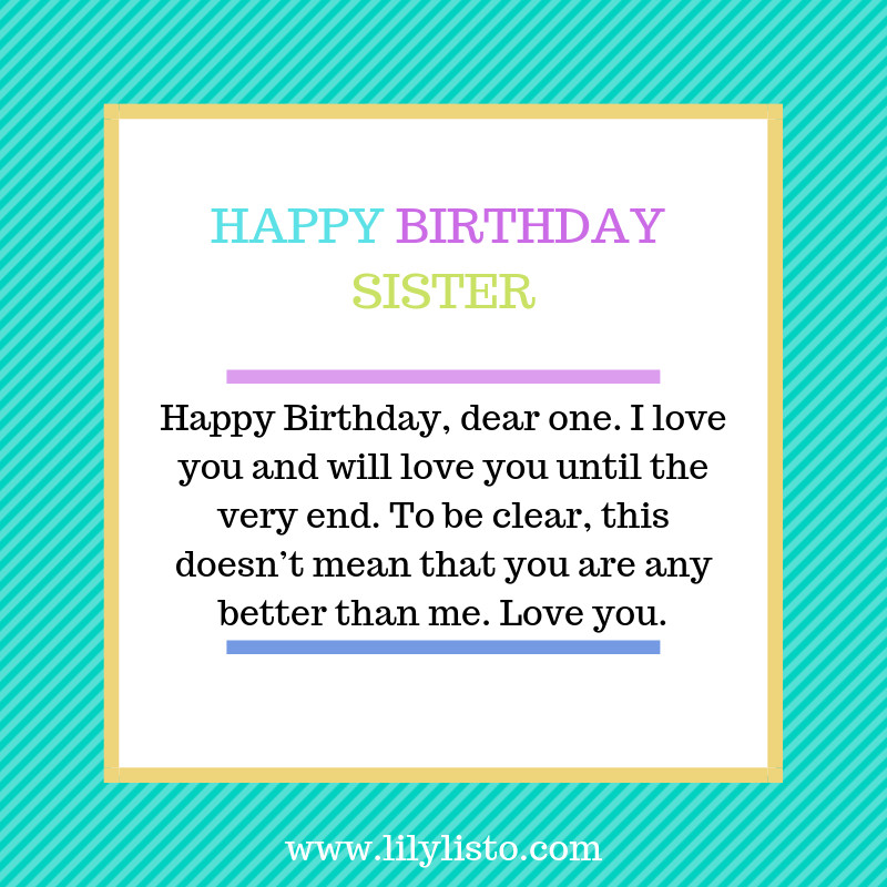 Birthday Wishes For Sister Funny
 Funny Birthday Wishes for Younger Sister Little Sister