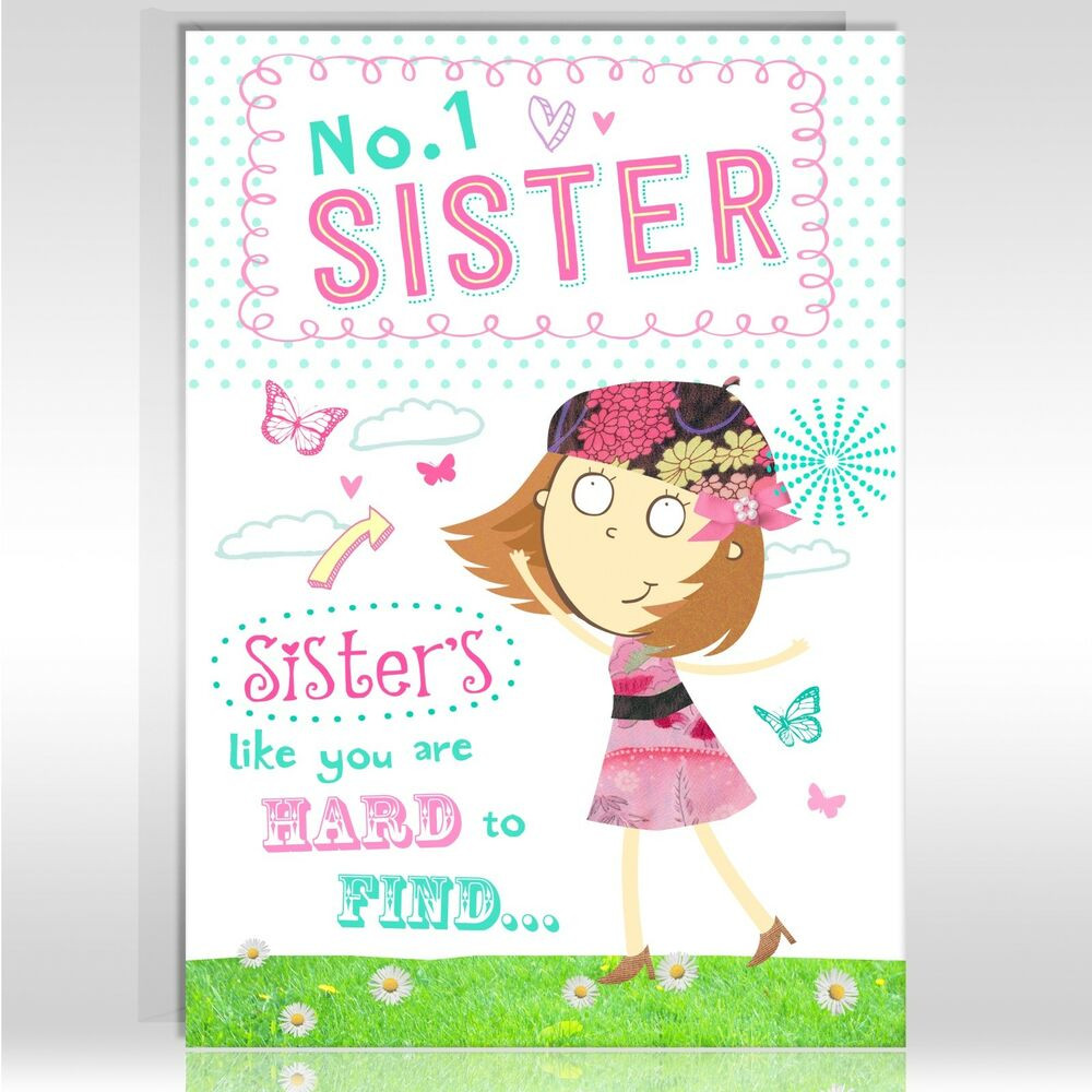 Birthday Wishes For Sister Funny
 SISTER Birthday Greetings Card Funny Humour Joke