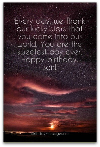 Birthday Wishes For Your Son
 Son Birthday Wishes Unique Birthday Messages for Sons