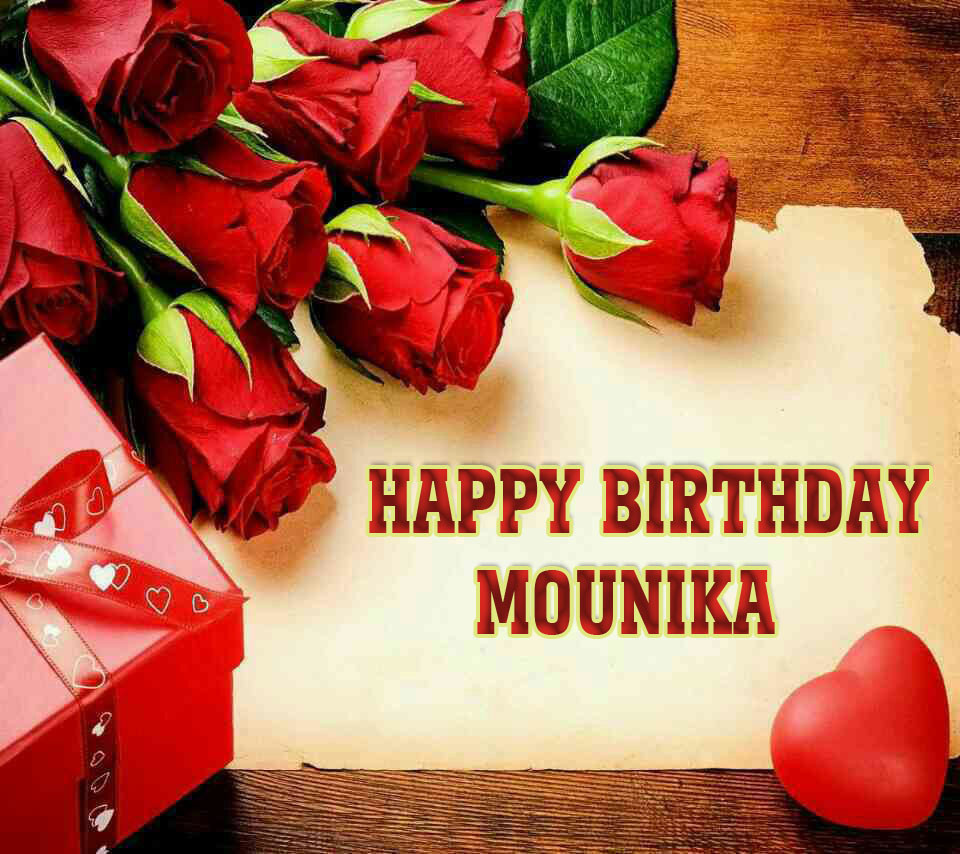 Birthday Wishes Images With Name
 Happy Birthday Mounika image